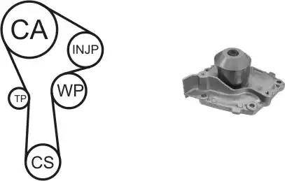 Airtex WPK-166801 - Pompa acqua + Kit cinghie dentate autozon.pro