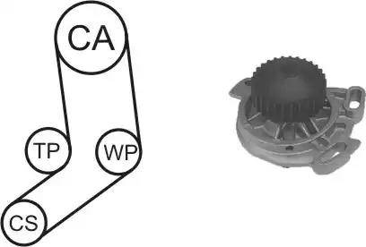 Airtex WPK-130301 - Pompa acqua + Kit cinghie dentate autozon.pro