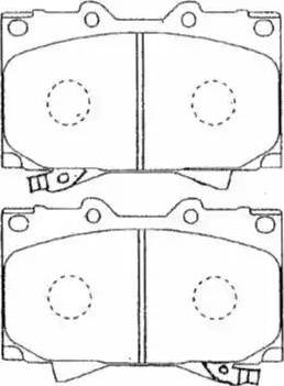 Aisin A1N144 - Kit pastiglie freno, Freno a disco autozon.pro