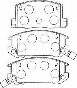 Aisin A2N044 - Kit pastiglie freno, Freno a disco autozon.pro