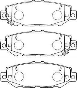 Aisin A2N059 - Kit pastiglie freno, Freno a disco autozon.pro