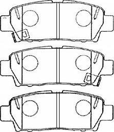 Aisin A2N057 - Kit pastiglie freno, Freno a disco autozon.pro