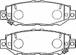 Aisin A2N084 - Kit pastiglie freno, Freno a disco autozon.pro