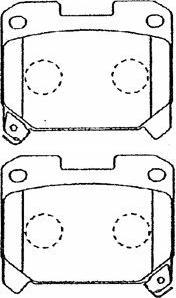 Aisin A2N027 - Kit pastiglie freno, Freno a disco autozon.pro