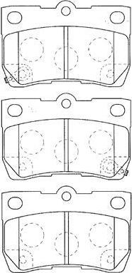 Aisin A2N118 - Kit pastiglie freno, Freno a disco autozon.pro