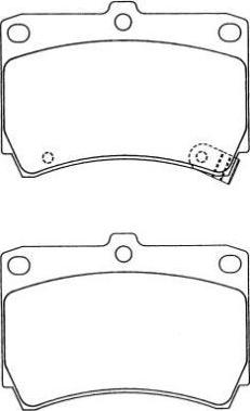 Aisin ASN-192 - Kit pastiglie freno, Freno a disco autozon.pro