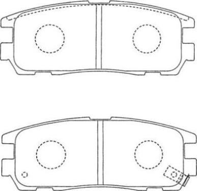 Aisin AS-N149 - Kit pastiglie freno, Freno a disco autozon.pro