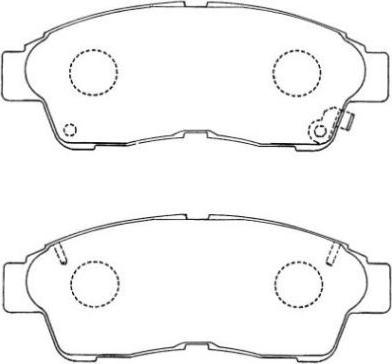 AISIN ASN-154 - Kit pastiglie freno, Freno a disco autozon.pro