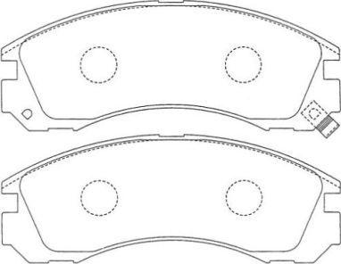 Aisin ASN-151 - Kit pastiglie freno, Freno a disco autozon.pro