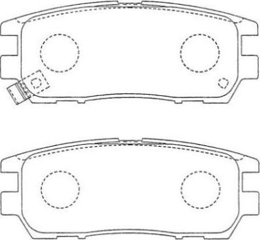 Aisin ASN-152 - Kit pastiglie freno, Freno a disco autozon.pro