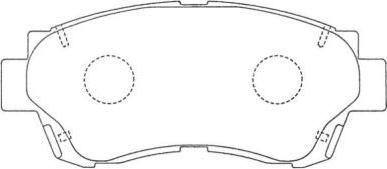 Aisin ASN-157 - Kit pastiglie freno, Freno a disco autozon.pro