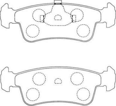 Aisin ASN-116 - Kit pastiglie freno, Freno a disco autozon.pro