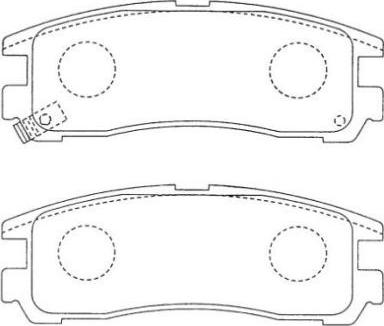 Aisin ASN-185 - Kit pastiglie freno, Freno a disco autozon.pro