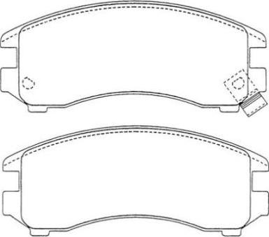 Aisin ASN-183 - Kit pastiglie freno, Freno a disco autozon.pro