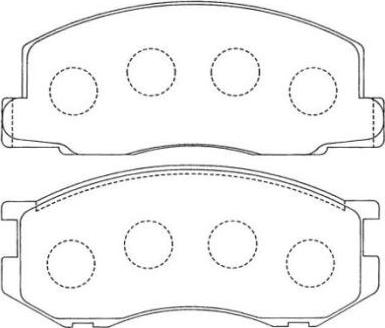 AISIN ASN-136 - Kit pastiglie freno, Freno a disco autozon.pro