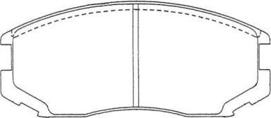 Aisin ASN-121 - Kit pastiglie freno, Freno a disco autozon.pro