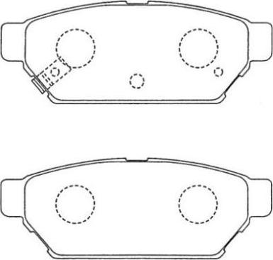 AISIN ASN-122 - Kit pastiglie freno, Freno a disco autozon.pro