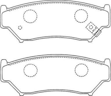 Aisin ASN-175 - Kit pastiglie freno, Freno a disco autozon.pro