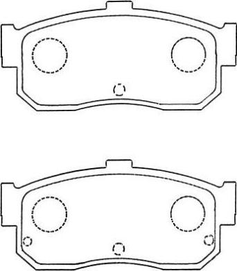 Aisin ASN-249 - Kit pastiglie freno, Freno a disco autozon.pro