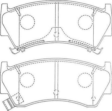 AISIN ASN-246 - Kit pastiglie freno, Freno a disco autozon.pro