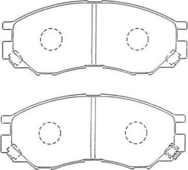 Aisin ASN-255 - Kit pastiglie freno, Freno a disco autozon.pro