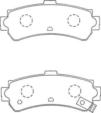 Aisin ASN-256 - Kit pastiglie freno, Freno a disco autozon.pro