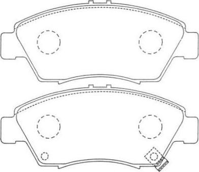 Aisin ASN-250 - Kit pastiglie freno, Freno a disco autozon.pro