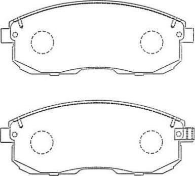 Aisin ASN-257 - Kit pastiglie freno, Freno a disco autozon.pro