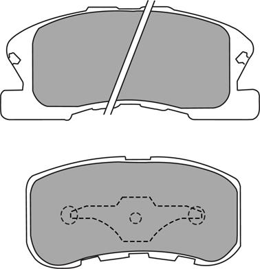 Aisin ASN-2094 - Kit pastiglie freno, Freno a disco autozon.pro