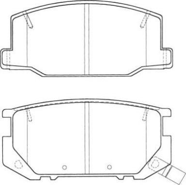 Aisin ASN-2042 - Kit pastiglie freno, Freno a disco autozon.pro