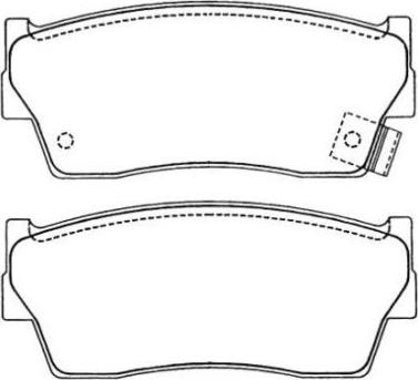 Aisin ASN-205 - Kit pastiglie freno, Freno a disco autozon.pro