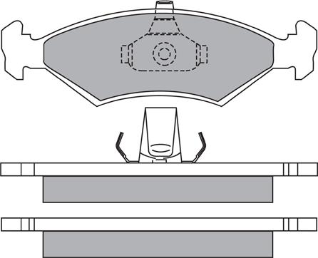 Aisin ASN-2069 - Kit pastiglie freno, Freno a disco autozon.pro