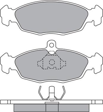 Aisin ASN-2065 - Kit pastiglie freno, Freno a disco autozon.pro