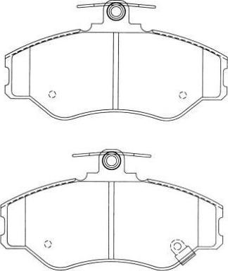 Aisin ASN-2025 - Kit pastiglie freno, Freno a disco autozon.pro