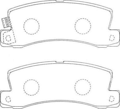 Aisin ASN-207F - Kit pastiglie freno, Freno a disco autozon.pro