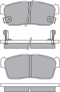 Aisin ASN-2155 - Kit pastiglie freno, Freno a disco autozon.pro