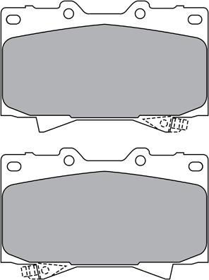 Aisin ASN-2168 - Kit pastiglie freno, Freno a disco autozon.pro