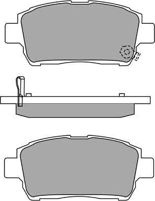 Aisin ASN-2101 - Kit pastiglie freno, Freno a disco autozon.pro