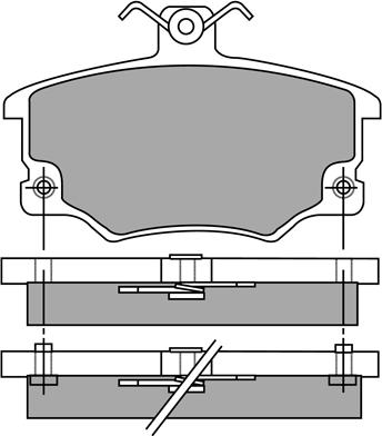 AISIN ASN-2187 - Kit pastiglie freno, Freno a disco autozon.pro