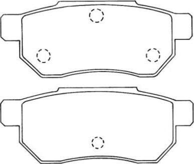 Aisin ASN-218 - Kit pastiglie freno, Freno a disco autozon.pro