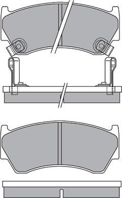 Akebono AN-8168K - Kit pastiglie freno, Freno a disco autozon.pro