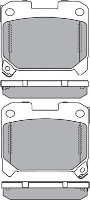 Aisin ASN-2171 - Kit pastiglie freno, Freno a disco autozon.pro