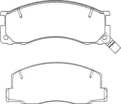 Aisin ASN-234 - Kit pastiglie freno, Freno a disco autozon.pro