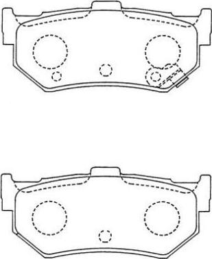 Aisin ASN-236W - Kit pastiglie freno, Freno a disco autozon.pro