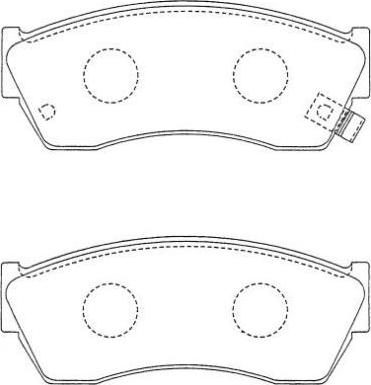 AISIN ASN-238 - Kit pastiglie freno, Freno a disco autozon.pro