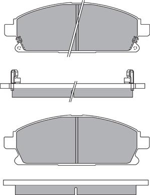 Aisin ASN-2203 - Kit pastiglie freno, Freno a disco autozon.pro