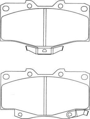 Aisin ASN-274 - Kit pastiglie freno, Freno a disco autozon.pro