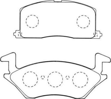 Aisin ASN-272 - Kit pastiglie freno, Freno a disco autozon.pro