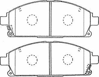 Aisin B1N062 - Kit pastiglie freno, Freno a disco autozon.pro