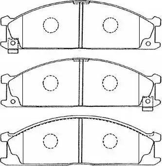 Aisin B1N011 - Kit pastiglie freno, Freno a disco autozon.pro